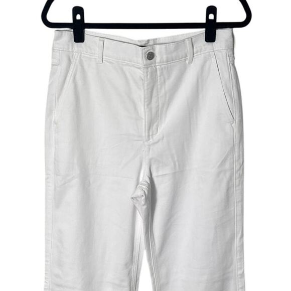 NWT J. Crew Wide Leg White Drapey Denim Trouser Size 29 - Picture 9 of 11